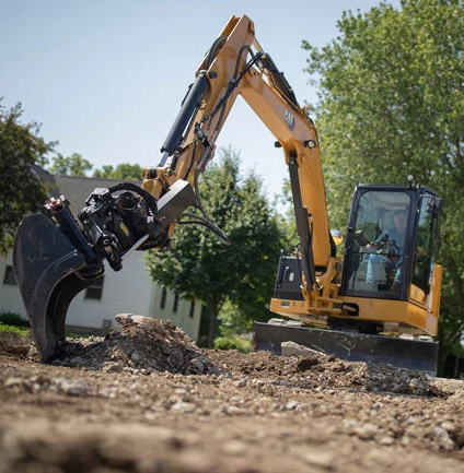cat mini excavator trs